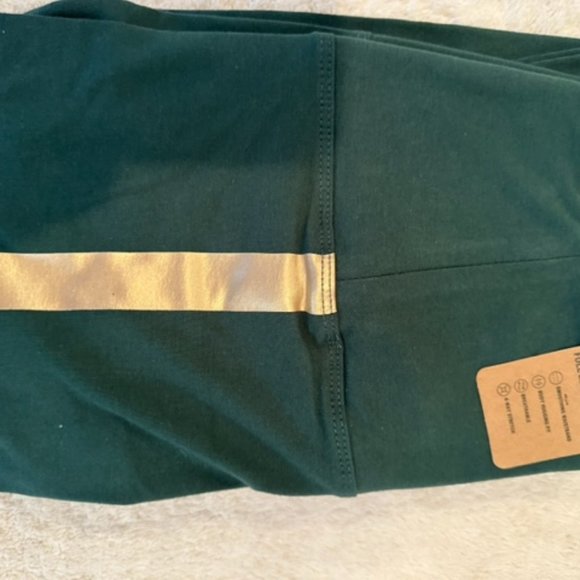 PINK Victoria's Secret XL NWT Satin Green with Gold Stripe - Picture 10 of 10